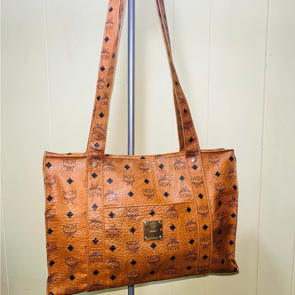 MCM Cognac Visetos Tote